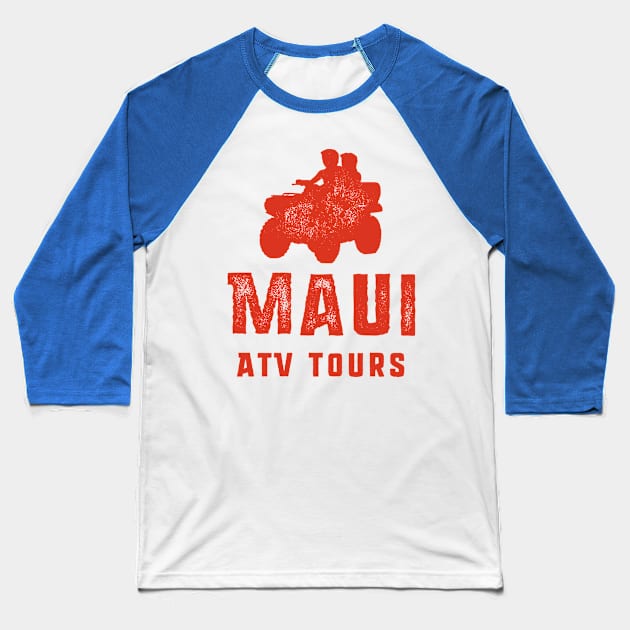 Maui Atv Tours – Quad Bike Lover Baseball T-Shirt by BlueTodyArt